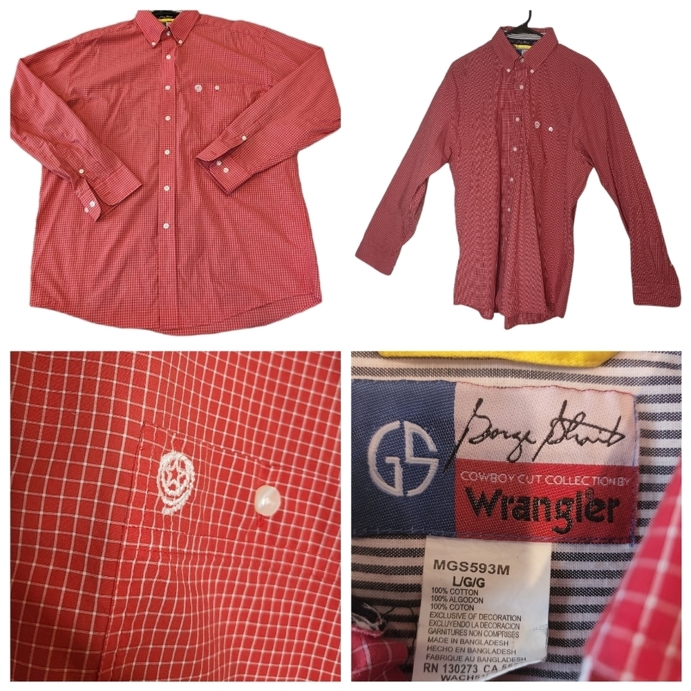 Wrangler George Strait long sleeve button down shirt